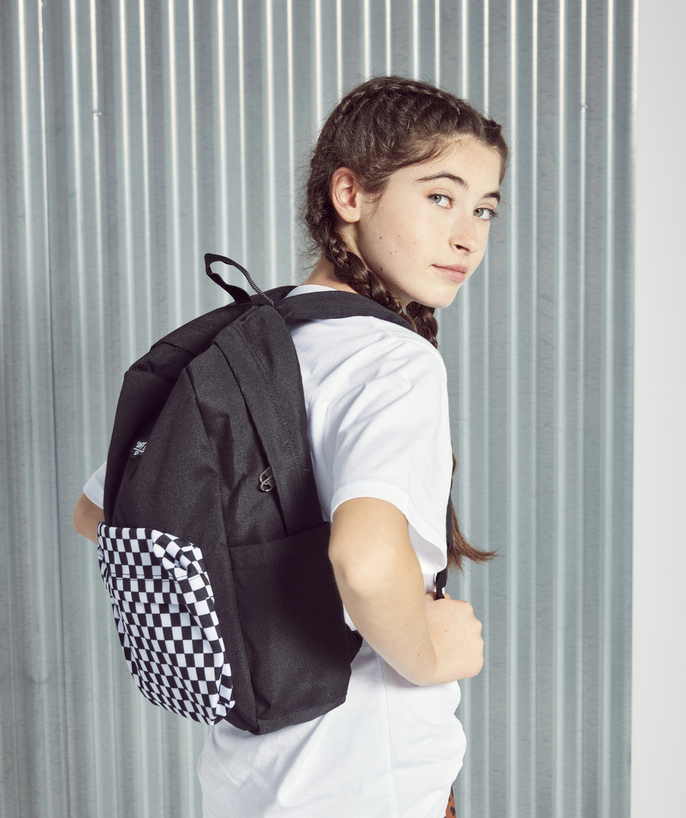 Sport collectie Tao Categorieën - NEW SKOOL BLACK AND CHECKED BACKPACK