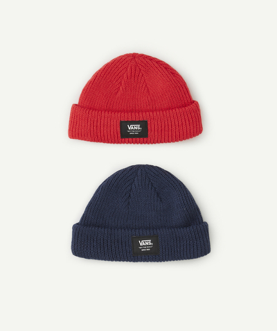 Acessories Nouvelle Arbo   C - PACK OF 2 LITTLE GROM BEANIES, RED AND BLUE