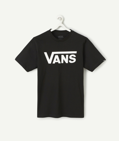 New collection Nouvelle Arbo   C - VANS CLASSIC JUNIOR BLACK T-SHIRT WITH WHITE LOGO