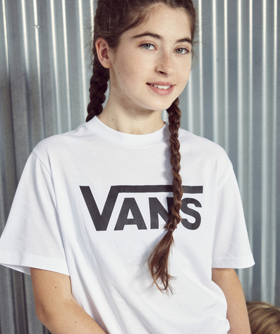 New collection Nouvelle Arbo   C - VANS CLASSIC JUNIOR WHITE T-SHIRT WITH A BLACK LOGO