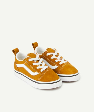 SHOES - BOOTIES Tao Categories - BROWN TD OLD SKOOL TRAINERS WITH ELASTICATED LACES FOR BABIES