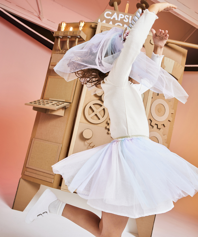 Party outfits Tao Categories - UNICORN DISGUISE WITH PASTEL TULLE SKIRT AND HEADBAND