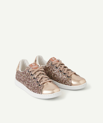 Brands Nouvelle Arbo   C - GLITTER PINK TEXTURED GIRLS' TRAINERS