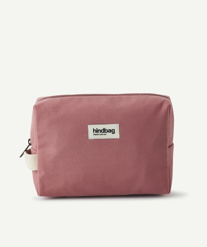 ECODESIGN Tao Categories - LEON TOILETRY BAG IN PINK ORGANIC COTTON