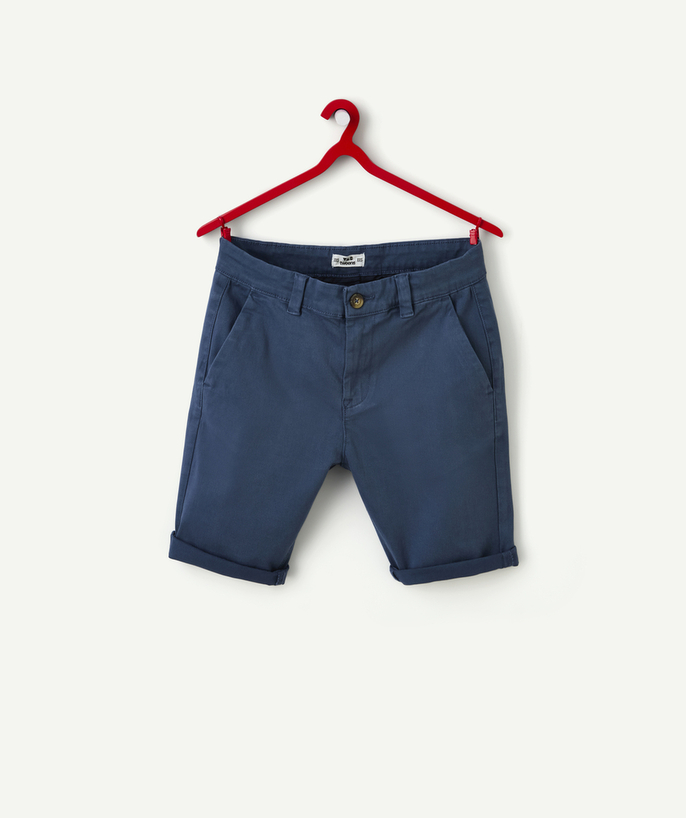 Shorts - Bermuda shorts Tao Categories - boy's recycled-fiber shorts blue