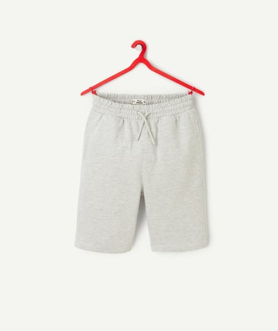 Bermudas - pantalones cortos Categorías TAO - bermuda garçon en coton bio gris clair