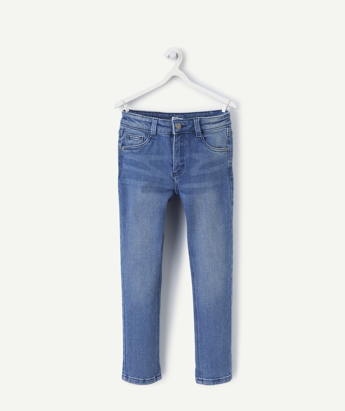 Spodnie - Spodnie dresowe Kategorie TAO - pantalon slim garçon en denim low impact