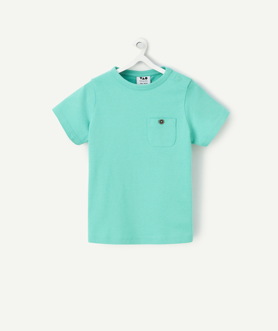 T-shirt - podkoszulek Kategorie TAO - Dziecięca koszulka z krótkim rękawem z zielonej bawełny organicznej