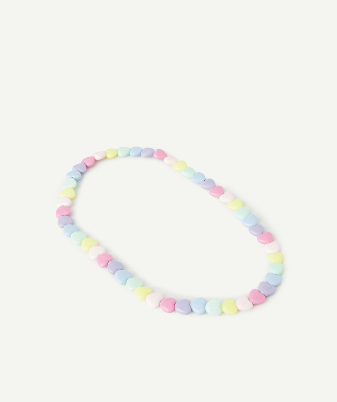 Jewellery Tao Categories - GIRL'S NECKLACE WITH COLORED HEART BEADS