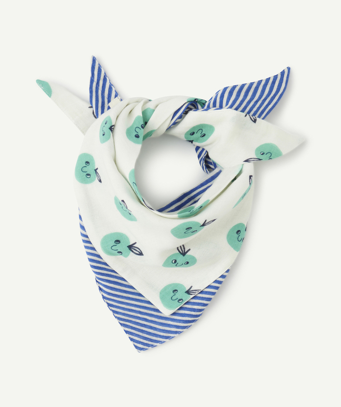 Accessories Tao Categories - SET OF 2 BABY BOY BANDANAS WITH PRINTS