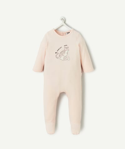 NOVEDADES Categorías TAO - saco de dormir para bebé de algodón orgánico rosa con estampado de leopardo