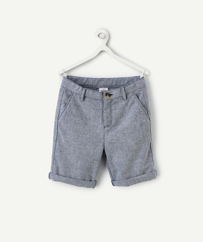 Shorts - Bermuda shorts Tao Categories - boy's chino shorts grey blue