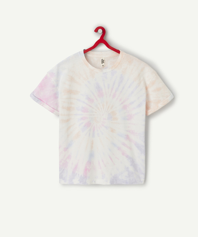 Teen girls Tao Categories - t-shirt manches courtes fille en coton bio tie and dye