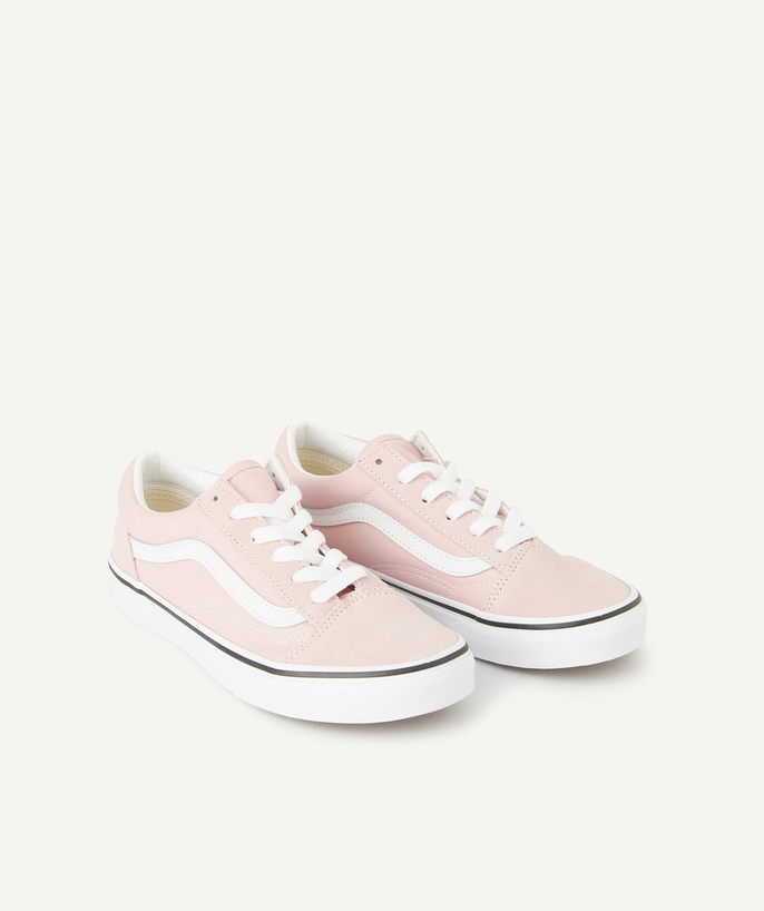 Chaussures, chaussons Categories Tao - BASKETS BASSES ADO ROSE ET BLANC OLD SKOOL
