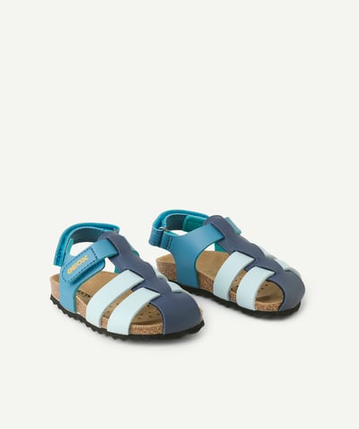 GEOX ® Tao Categorieën - blauwe chalki sandalen met klittenbandsluiting voor babyjongens