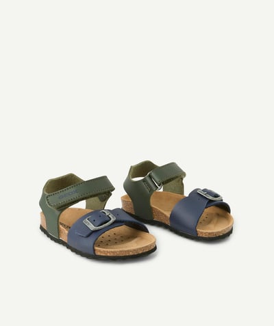 Shoes, booties Tao Categories - open sandals baby boy chalki green and blue