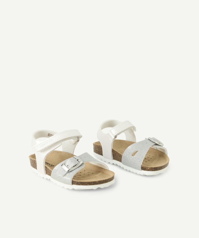 GEOX ® Kategorie TAO - otwarte sandałki dla dziewczynki w kolorze srebrnym