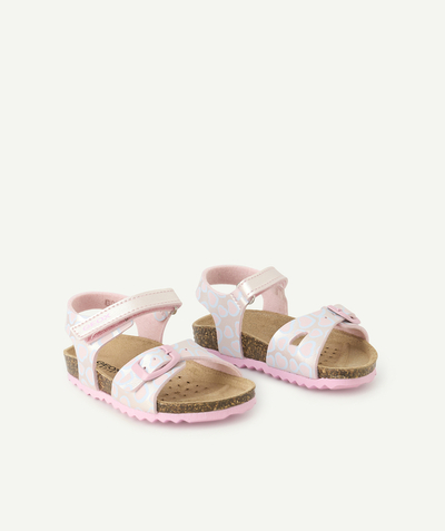 Bébé fille Categories Tao - sandales ouvertes bébé fille chalki roses irisées