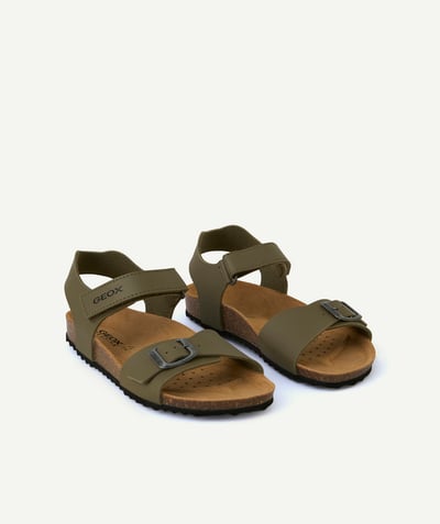 Merken Tao Categorieën - ghita open sandalen voor jongens met groene klittenbandsluiting