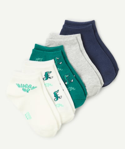 Calcetines - Medias Categorías TAO - pack de 5 pares de calcetines de niño con tema de cocodrilo