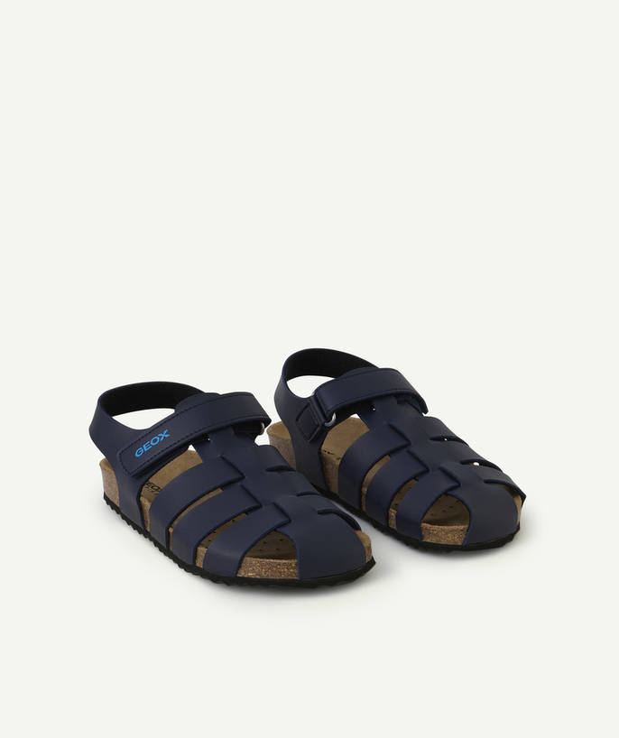 Sandalen - mocassins Tao Categorieën - ghita gesloten sandalen voor jongens met kras, blauw