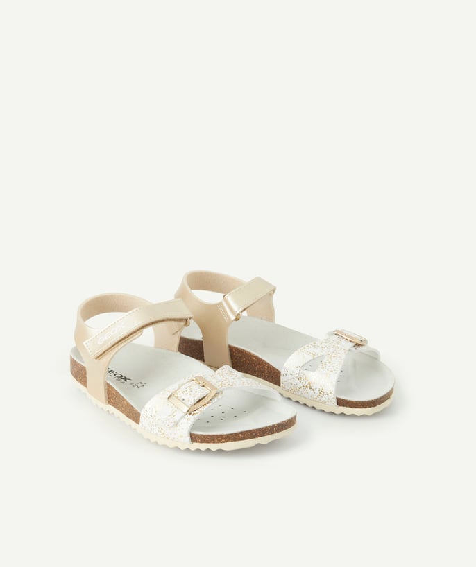 Schoenen, slofjes Tao Categorieën - adriel goud iriserende kras open sandalen voor meisjes