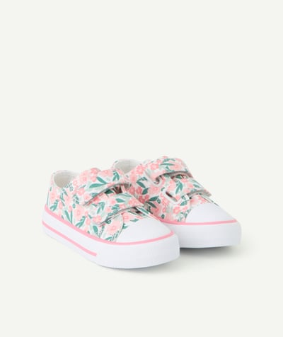 Shoes, booties Tao Categories - girl's sneaker with scratch and flower print