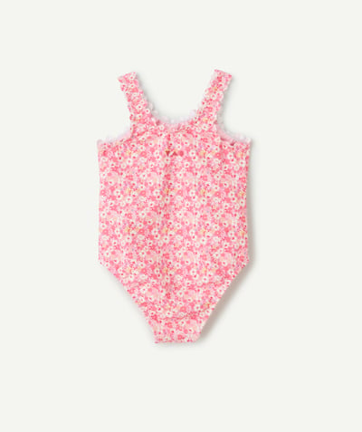 Maillots de bain Categories Tao - maillot de bain 1 pièce bébé fille en fibres recyclées avec imprimé fleuri