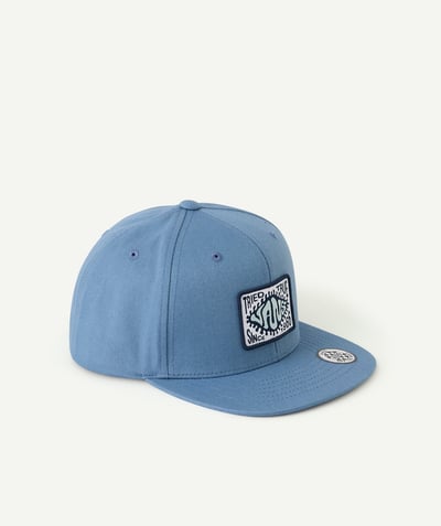 Here comes the sun ! Tao Categories - TRIED AND TRUE BLUE COTTON BOY'S CAP WITH LOGO