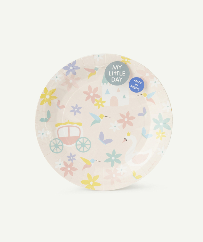 MY LITTLE DAY ® Categories Tao - 8 ASSIETTES RECYCLABLES THÈME PRINCESSES