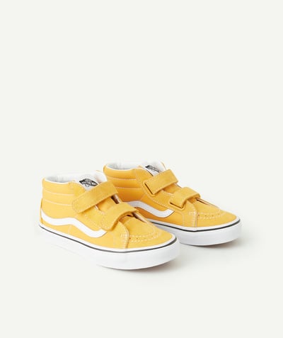 Buty, kapcie Kategorie TAO - Wysokie buty dziecięce ski8-mid z zapięciem na rzep, żółte