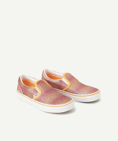 VANS ® Tao Categories - classic slip-on shoes for kids with orange sequins