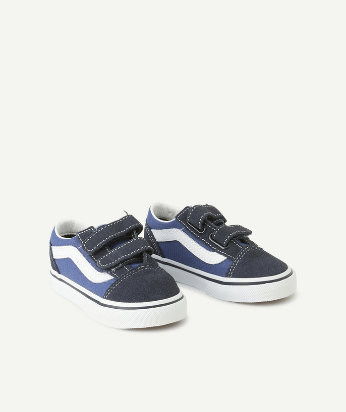 Nueva Colección Categorías TAO - zapatillas bajas old skool v azul bebé y negro con cierre de velcro