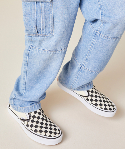 Schoenen, slofjes Nouvelle Arbo   C - CHECKERBOARD CLASSIC SLIP-ON TRAINERS IN A CHEQUER PRINT