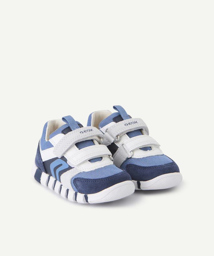 Chaussures, chaussons Categories Tao - baskets à scratch bébé garçon iupidoo bleu et blanc