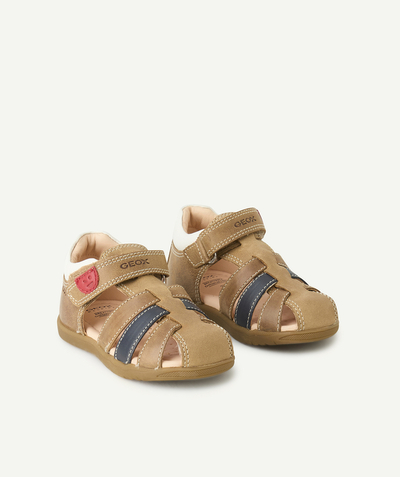 Shoes, booties Tao Categories - macchia brown velcro baby boy closed sandals