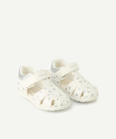 Chaussures, chaussons Categories Tao - sandales fermées bébé fille elthan avec scratch écrues