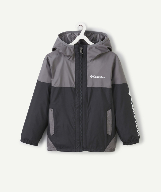 Coat - Padded jacket - Jacket Tao Categories - COUPE-VENT FLASH CHALLENGER GRIS ET NOIR