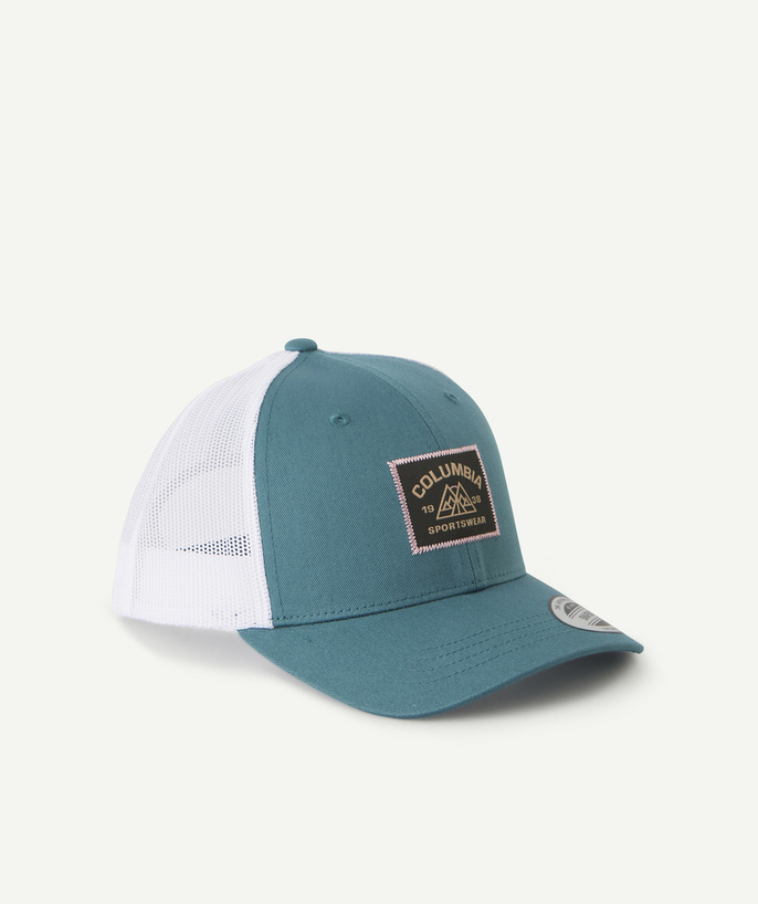Hats - Caps Tao Categories - YOUTH SNAP BACK CAP BLUE-GREEN WITH PATCH