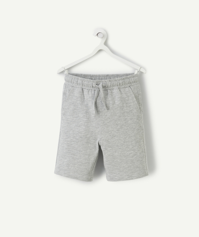 Bermudas - pantalones cortos Categorías TAO - bermuda garçon en coton bio gris