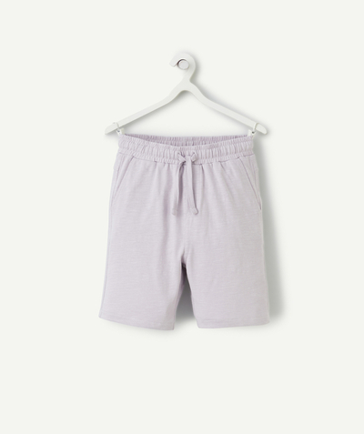 Bermudas - pantalones cortos Categorías TAO - bermuda garçon en coton bio violet
