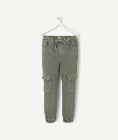Nouvelle collection Categories Tao - pantalon garçon en viscose responsable avec poches cargo