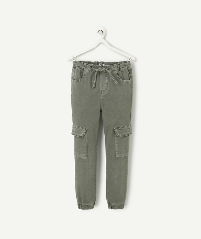 Spodnie - Spodnie dresowe Kategorie TAO - Odpowiedzialne wiskozowe spodnie dla chłopców z kieszeniami cargo