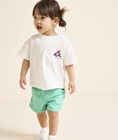 Vêtements Categories Tao - short droit bébé fille vert