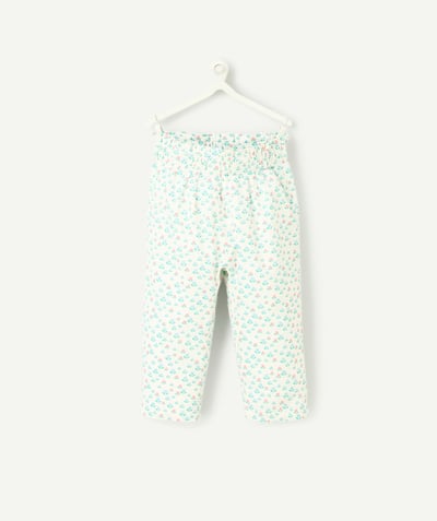 Baby girl Tao Categories - baby girl straight pants white flower print