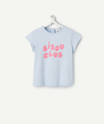 Nouvelle collection Categories Tao - t-shirt manches courtes bébé fille en coton bio bisou club