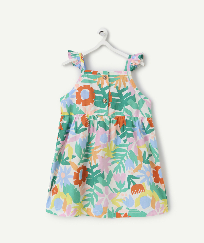Robe Categories Tao - robe sans manches bébé fille en coton bio imprimé fleurs