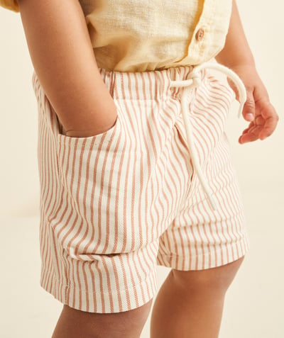 Bermudas - pantalones cortos Categorías TAO - bermudas bebé niño corte recto con rayas