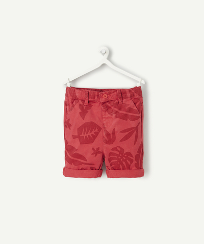 Vêtements Categories Tao - bermuda chino bébé garçon rouge imprimé tropical