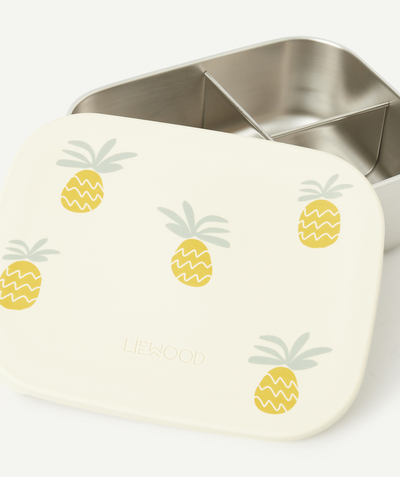 Baby boy Tao Categories - STEEL LUNCHBOX WITH PINEAPPLE PRINT